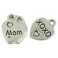 thumbnail image 3 of Milageto 3x50 Pieces I love MOM XOXO Heart Charms Wedding Family Jewelry DIY Making 3 Pcs, 3 of 7