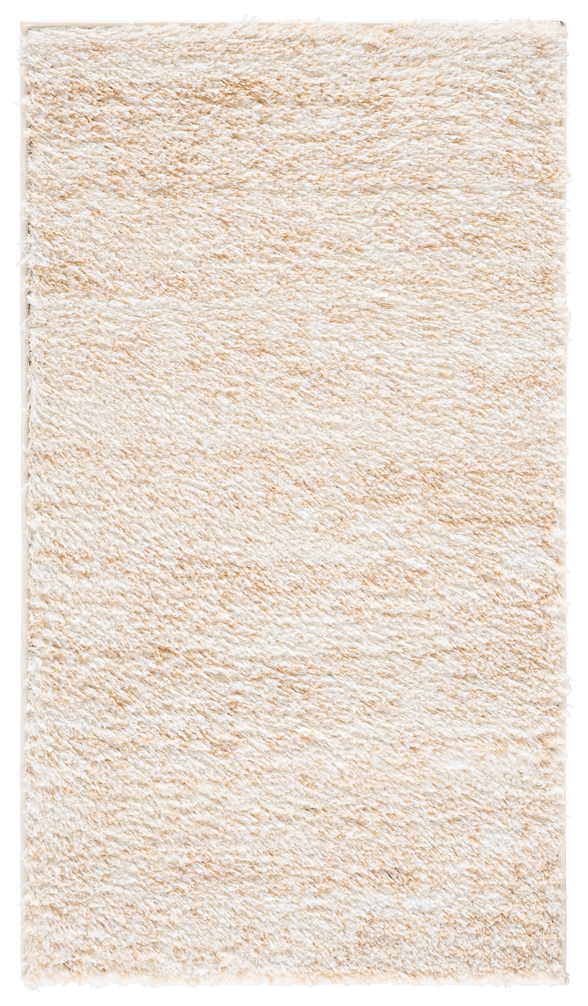 Safavieh Berber Torvald Abstract Polyester Shag Area Rug, Ivory/Beige, 2'3" x 3'11"