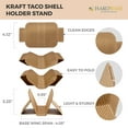 thumbnail image 2 of Hakoware Disposable Kraft Paper Taco Holder Stand Serving Rack 200 Count, 2 of 8