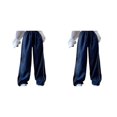 thumbnail image 3 of Sonducket Pantalón de poliéster Unisex Reemplazo Color sólido Casual Lavable Fácil de combinar Deportes Fotografía Pantalón largo Azul XXL Azul XXL 2Conjunto, 3 of 6