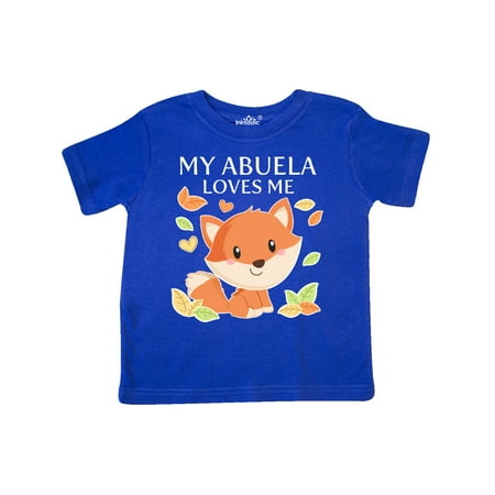 

Inktastic My Abuela Loves Me- little fox Gift Toddler Boy or Toddler Girl T-Shirt