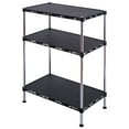 thumbnail image 4 of Costway 3 Tier Adjustable Storage Rack Shelves Display Organizer Home Office Black, 4 of 10