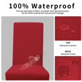 thumbnail image 3 of Juego de 6 fundas para silla Easy-Going, impermeables, de jacquard elástico, color rojo, 3 of 7