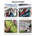 thumbnail image 7 of 4th of July RV Awning Sun Shade Screen 9'X15.3' Bald Eagle Mesh Sunscreen Retro Patriotic 250th American Flag Awning Shade Screen with Zipper UV Blocker Completed Kits for RV Motorhome Camper, 7 of 7