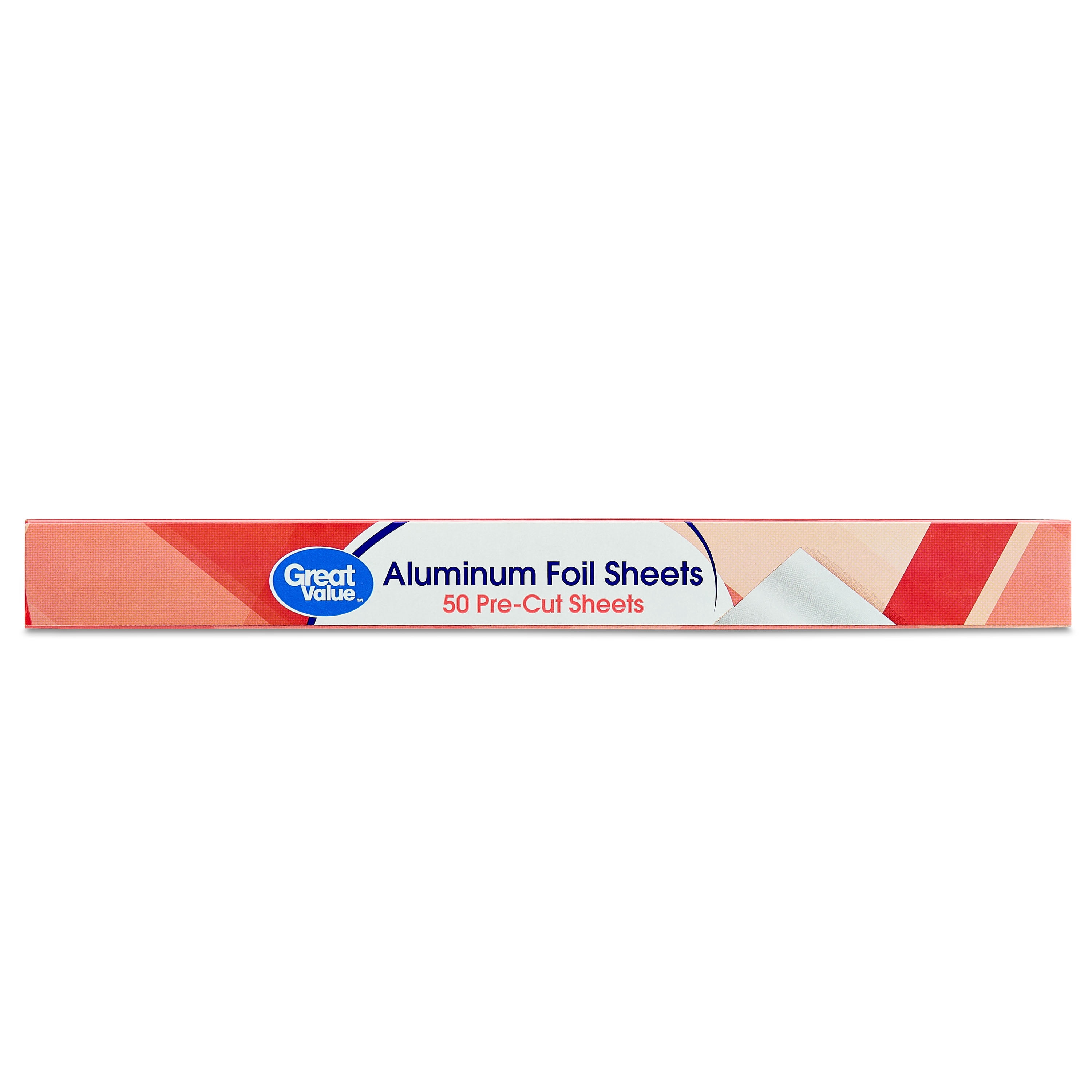 (9 pack) Great Value Pre-Cut Aluminum Foil Sheets, 12 x 10.75 Inches, 50 Count