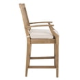 thumbnail image 6 of SAFAVIEH Couture San Salvador Mid-Back Outdoor Counter Stool - Set of 2, Natural/White, 6 of 11
