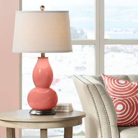Color Plus Modern Table Lamp Coral Reef Glass Double Gourd ...