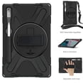 thumbnail image 2 of XYX Case for Lenovo Tab P11 Pro (2nd Gen) 2022 11.2 inch TB-138FC/TB-132FU with 360 Degree Rotating, Hand Strap, Shoulder Strap, Black, 2 of 7