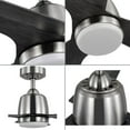 thumbnail image 6 of Upshur Collection 52 in. Brushed Nickel Transitional Ceiling Fan with LED Light Kit, 6 of 12