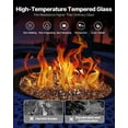 thumbnail image 3 of VEVOR Verre à Feu de 10 Lb Roches de Verre de Foyer de 1/4 Po pour Table de Foyer Cuivre, 3 of 9