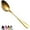 3.Gold, variant on ReaNea  Silver Dinner Spoons 12 Pieces Stainless Steel Table Soup  Dessert Spoons Sliverware Set