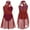 Burgundy, variant on Aislor Kids Girls Lyrical Chiffon Dance Dress Sleeveless Jazz Latin Ballet Dance Costumes