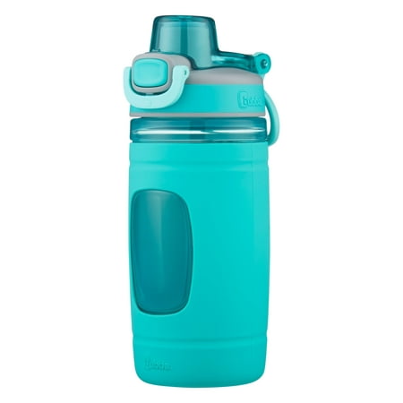 Bubba Kids Flo BPA-free Water Bottle with Silicone Sleeve Wide Mouth, 16 Oz,