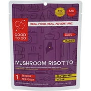 GOOD TO-GO Mushroom Risotto - Single Serving | Dehydrated Backpacking and Camping Food | Lightweight | Easy to Prepare