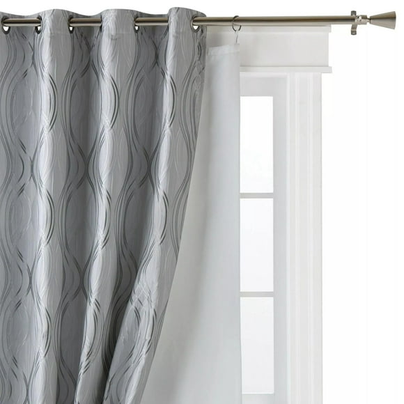 Bouclair White Liner Blackout Curtain 78 X 52 in (198 X 132 cm)
