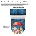thumbnail image 5 of ZIATUBLE Christmas Snowman Toilet Lid Covers Set of 2 Snowfalkes Toilet Seat and Tank Lid Cover Set Soft Seat Covers Tank Lip Covers Reusable Toilet Top Cover Indoor Xmas Decor, 5 of 7