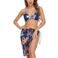 thumbnail image 2 of SAYOO - Blusas para mujer, falda transparente con amarre/cárdigan de manga larga para cubrir ropa de playa SAYOO Sexy, 2 of 7