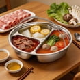 thumbnail image 6 of 5-Compartment Divided Stainless Serving Tray - Food-Grade 304 Meal Prep Platter for & Adults, Rust-Resistant & Dishwasher Safe, Ideal for Side Dishes, Condiments, and Snacks C, 6 of 7