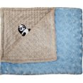 thumbnail image 1 of Manta Lil' Cub Hub Minky Mocha con Puntos y Rosa Azul Bebé, 1 of 5