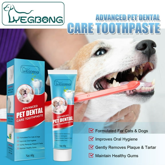 Clearance under $5 kladzum Pet Toothpaste for Dogs, Oral Care Spray for Dogs and Cats, Refreshing Breath, Removing Bad Breath and Tartar, Cleaning Cats and Cats Oral Care 60g on Clearance