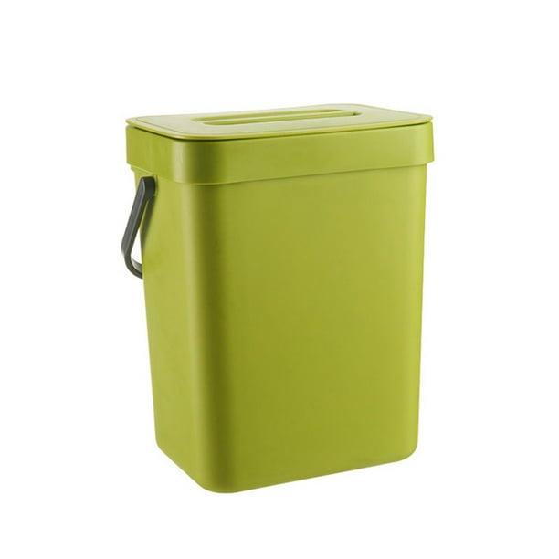 Small Kitchen Compost Bin 3L Kitchen Waste Bin Household Countertop  Container with Lid for Rubbish Composter 