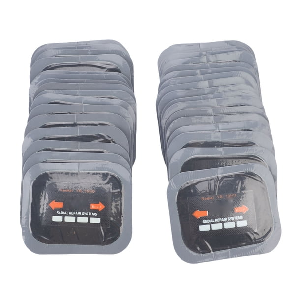 Parche 40 Parches De Reparación De Neumáticos Radiales De 65 X 80 Mm, Kit Universal De Parches De Neumáticos De Goma Para Coches, Motocicletas Y Camiones