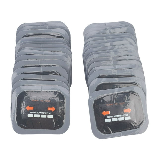 Parche 40 Parches De Reparación De Neumáticos Radiales De 65 X 80 Mm, Kit Universal De Parches De Neumáticos De Goma Para Coches, Motocicletas Y Camiones