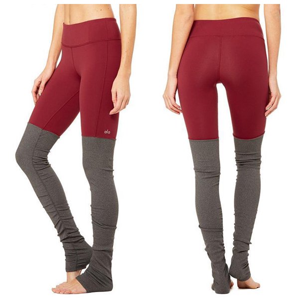 Pantalones de Yoga de Yoga de tipo Alo para mujer con cordón de cintura alta, pantalones de ejercicio de entrenamiento para adelgazar, sueltos, sueltos, casuales y rectos, hasta la cintura