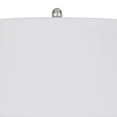 thumbnail image 2 of 27 Inch Glass Turned Style Base Table Lamp with Dimmer, Silver- Saltoro Sherpi, 2 of 5