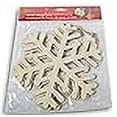thumbnail image 3 of Wood Christmas Craft Ornament - Snowflake - 2 Count - 8 Inch Diameter, 3 of 4