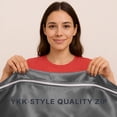 thumbnail image 3 of Soft Silk Zipper Fitted Sheet King Size 78X80 - Includes 2 Zip On Sheets +1 Bottom Fitted Base - Fit's 16” In Deep Pocket - Easy to Use,Soft,Smooth -Fitted Sheet -Darkgrey - Color, 3 of 8