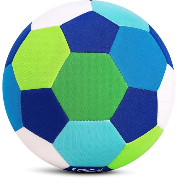 Soft Indoor Soccer Ball Size 4, Silent Fabric-Covered Ball with Pump