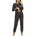 thumbnail image 4 of KIHOUT Womens Pajamas Fashion Color Sets Wear Lounge Wear Home Sleep Set Tops+Pants, 4 of 7