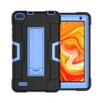 thumbnail image 3 of FIEWESEY for MatrixPad Z1/S7 7" Case,Fusion5 Tab F704Bv2 Case,Shockproof Silicone Stand Case Cover For VUCATIMES N7/HAOVM MediaPad P7/qunyiCO Y7/AEEZO Kids Tablet/AEEZO Tronpad TP701/TK701(Black+Blue), 3 of 8