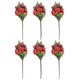 thumbnail image 1 of Artificial Christmas Picks 6pcs Simulation Pine Craft Xmas Tree Decoration Imitation Plants, 1 of 10