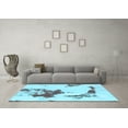 thumbnail image 3 of Ahgly Company Indoor Rectangle Abstract Light Blue Modern Area Rugs, 2' x 3', 3 of 4