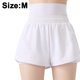 thumbnail image 2 of Pantalones cortos deportivos falsos de dos piezas para mujer, ajustados, de secado rápido, para correr, yoga, fitness, pantalones con agujero ardiente, sueltos, cintura alta, antideslumbrante, 2 of 8