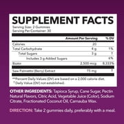 Havasu Nutrition Saw Palmetto with 2500mcg Biotin, DHT Blocker Hair Supplement for Women, 60 Gummies