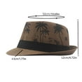 thumbnail image 6 of ZQUUVOU Summer Beach Sun Hats For Men Women Foldable Floppy Travel Packable Staw Hat, Wide Brim Hat Coffee, 6 of 6