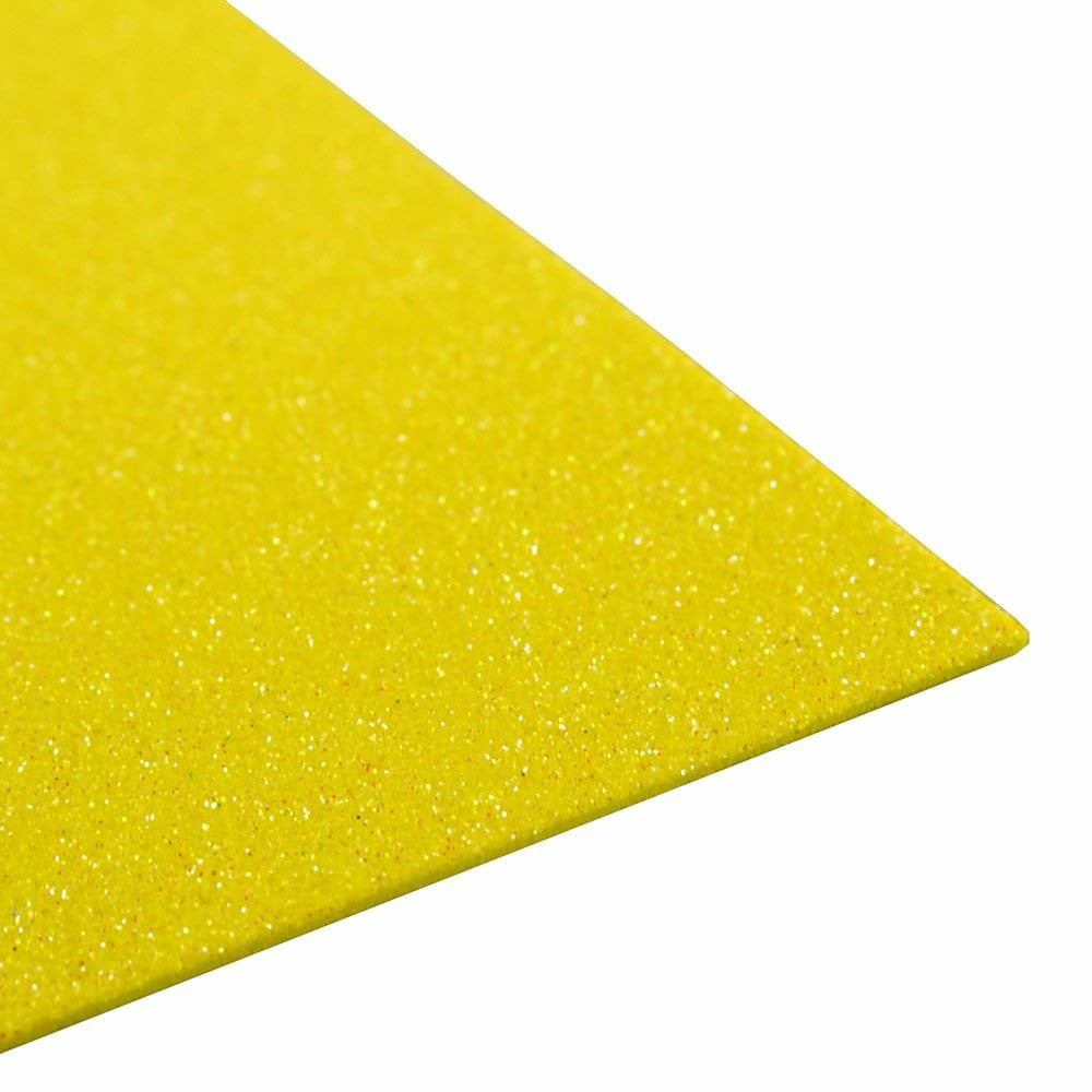 Easimat A4 EVA Foam Craft Sheets in Yellow Kids Arts Project DIY 2mm thick