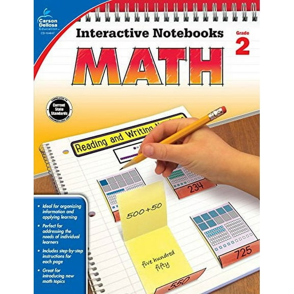 Pre-Owned Math, Grade 2 (Interactive Notebooks) Paperback