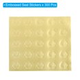 thumbnail image 3 of Unique Bargains Embossed Seal Stickers,  200Pcs Heart Wax Looking Embossed Envelope Self Adhesive Sticker, Gold Tone, 3 of 7