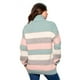 thumbnail image 3 of Suéter de punto a rayas Roman Fashion /Juvenil, 31044 (Pistache) verde claro G, 3 of 3