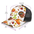 thumbnail image 2 of Lsque Thanksgiving Turkey Printed Trucker Hat - Baseball Cap for Men Women - Breathable Mesh Side, Adjustable Fit - for Casual Wear, 2 of 7
