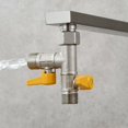thumbnail image 3 of Válvula de tres vías Conexión 1/2 T Teleducha y rociador Desviador en T Cierre de brazo de ducha de latón Adaptador para grifo, (4 puntos directo directo uno interior otro exterior un grifo con bo, 3 of 5