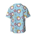 thumbnail image 2 of Disketp Men's Hawaiian Gnome Pool Party Print Shirts Button Down Holiday Beach Shirts-3X-Large, 2 of 7