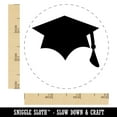 thumbnail image 2 of Graduation Cap Solid Rubber Stamp for Scrapbooking Crafting Stamping - Small 3/4 Inch, 2 of 7