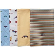 Baby Connection 100% Cotton 4pk Receiving Blanket
