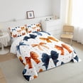 thumbnail image 3 of Manfei Cute Cartoon Bowknot Bedding Comforter Set,Colorful Polka Dots Twin Comforter Sets,Orange Blue White Bedding Set For Girl,Breathable Home Decor Reversible,2-Piece, 3 of 8