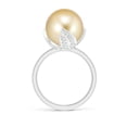 thumbnail image 2 of ANGARA Trillium Golden South Sea Cultured Pearl Solitaire Ring in 14K White Gold for Women | June Birthstone, Birthday, Anniversary, Jewelry Gift for Women | Pearl Ring, 2 of 9